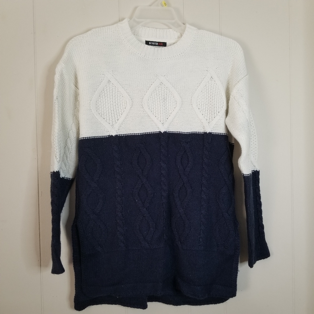 Devoted | Color Block Knit Sweater Tunic